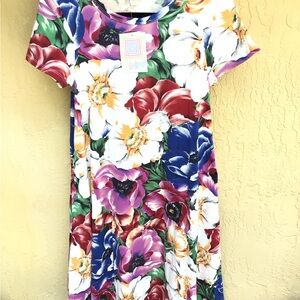 LULAROE CARLY DRESS NWT Size XXS Multi-Color Floral Print